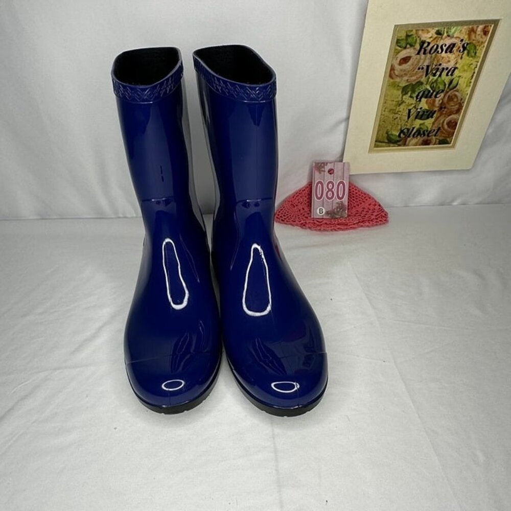 Ugg Women's Sienna Waterproof Royal Blue Rain Boots Size 11 - Picture 2 of 14